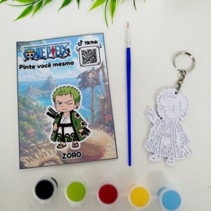 Pintura One Piece/ Chaveiro – Zoro Modelo 02