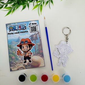 Pintura One Piece/ Chaveiro – Ace Modelo 01