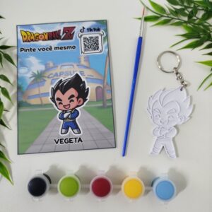 Pintura Dragon Ball/ Chaveiro – Vegeta Modelo 03
