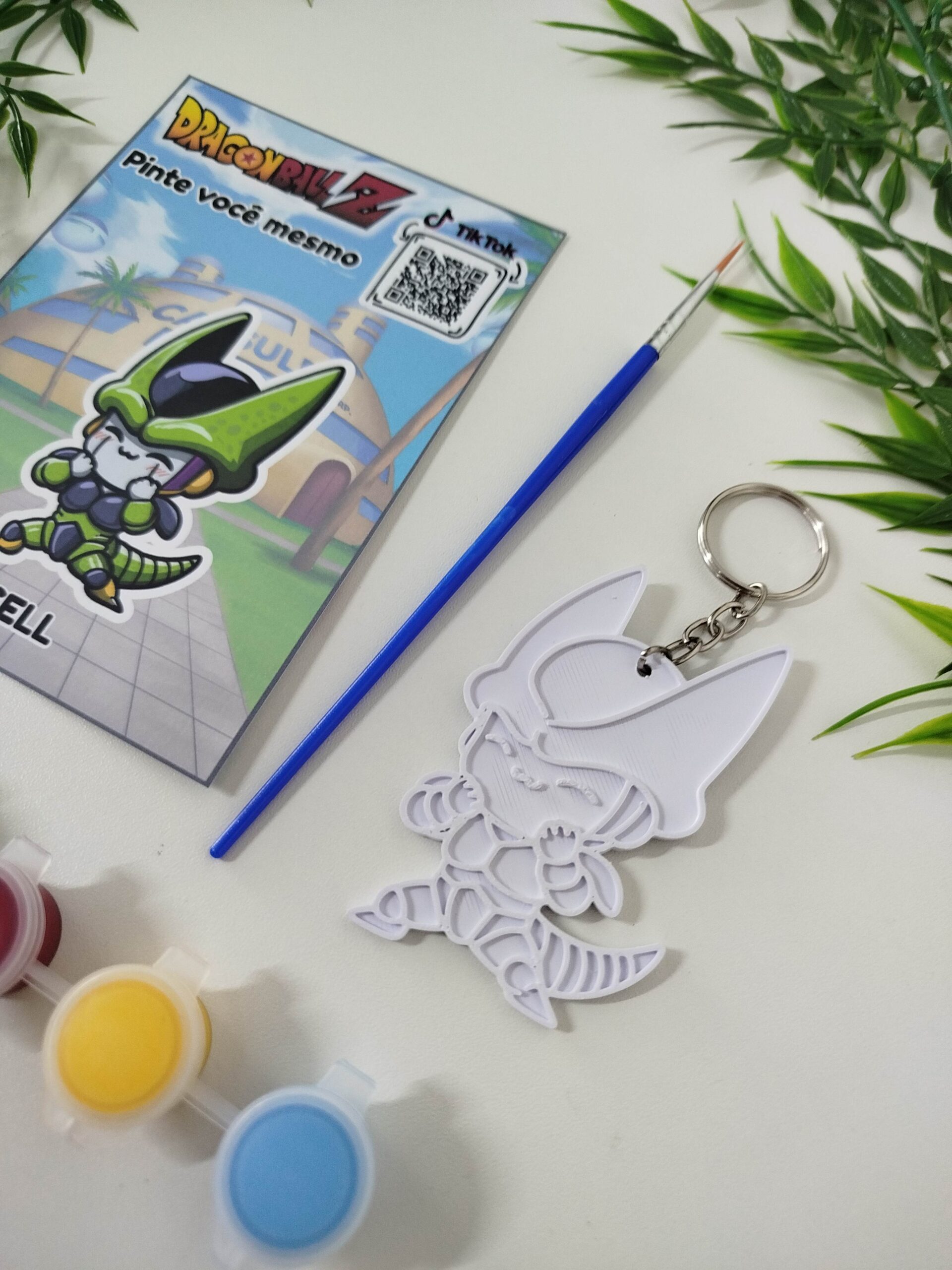 Pintura Dragon Ball/ Chaveiro - Cell Modelo 05 - Imagem 3