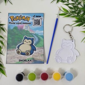 Pintura Pokémon/ Chaveiro – Snorlax Modelo 12