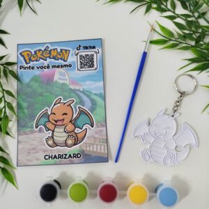 Pintura Pokémon/ Chaveiro – Charizard Modelo 11