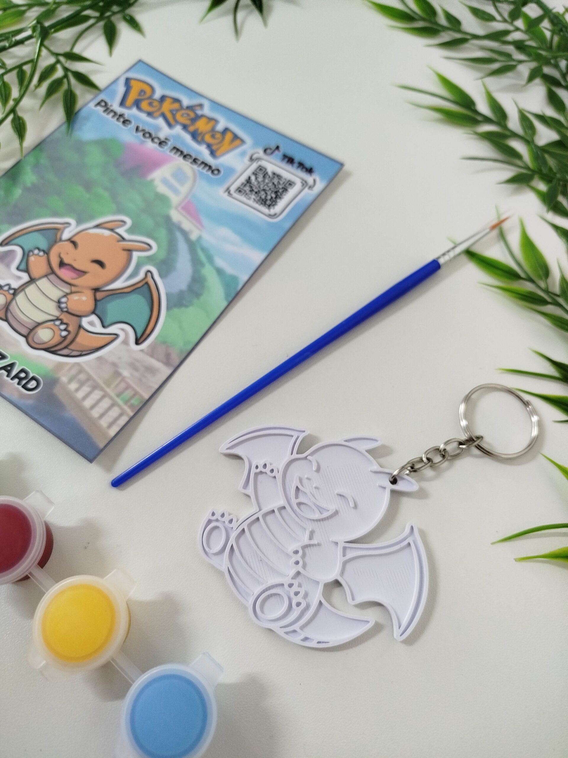Pintura Pokémon/ Chaveiro - Charizard Modelo 11 - Imagem 3