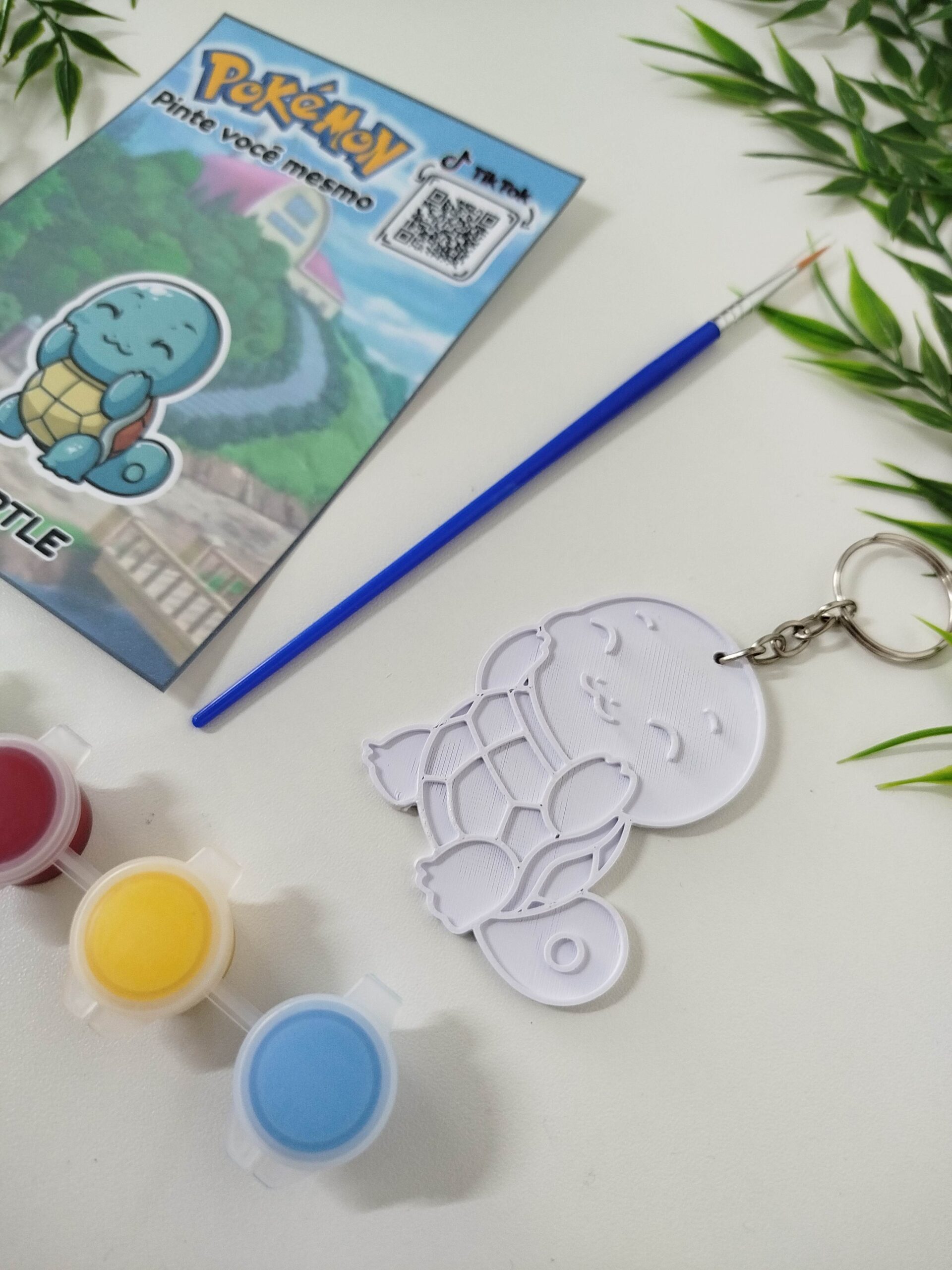 Pintura Pokémon/ Chaveiro - Squirtle Modelo 05 - Imagem 3