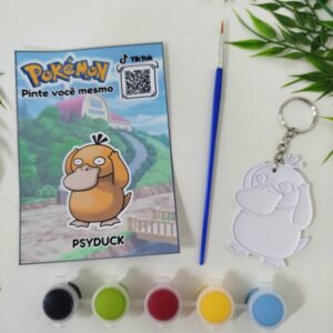 Pintura Pokémon/ Chaveiro – Psyduck Modelo 07