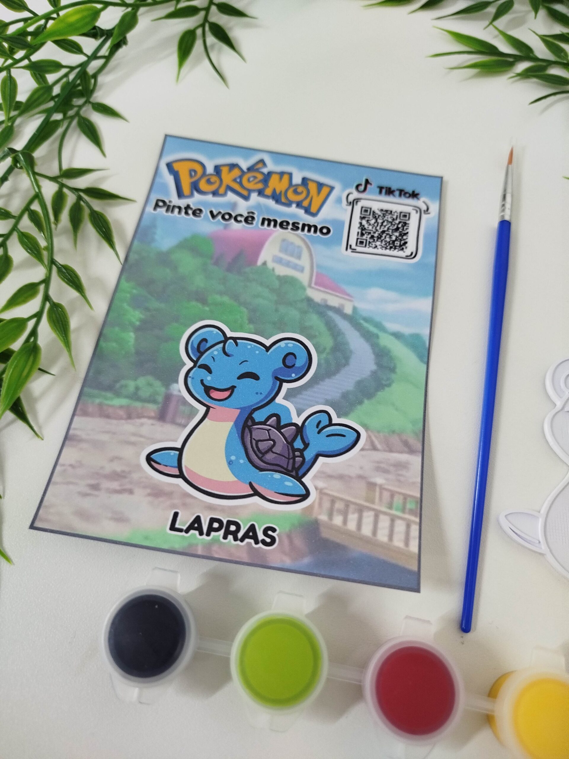 Pintura Pokémon/ Chaveiro - Lapras Modelo 03 - Imagem 2