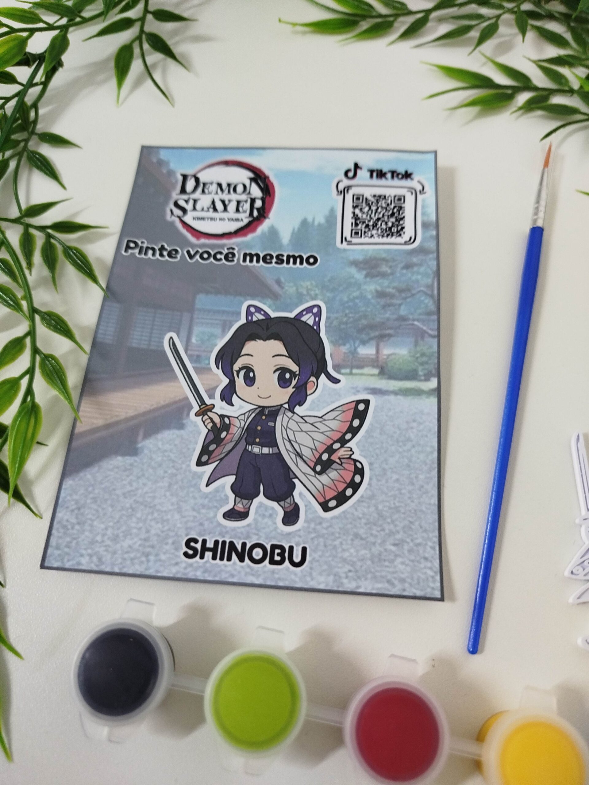 Pintura Demon Slayer/ Chaveiro - Shinobu Modelo 08 - Imagem 2