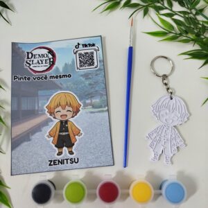 Pintura Demon Slayer/ Chaveiro – Zenitsu Modelo 01