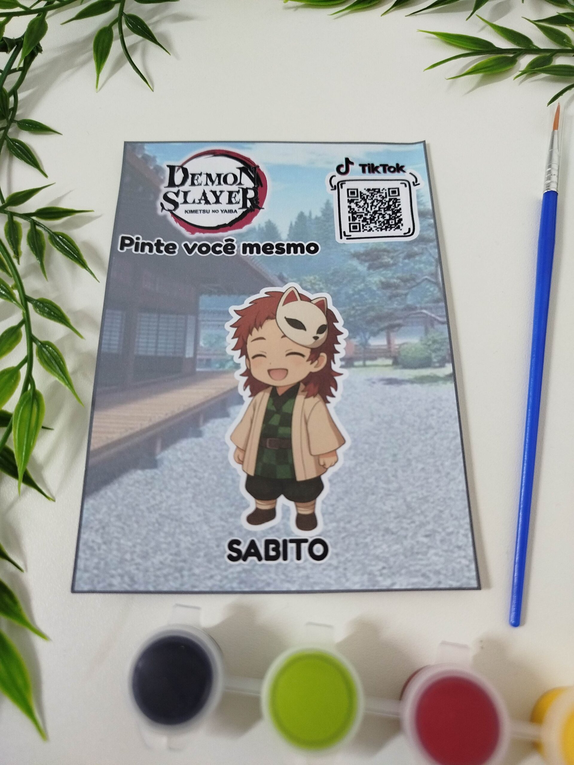 Pintura Demon Slayer/ Chaveiro - Sabito Modelo 07 - Imagem 2